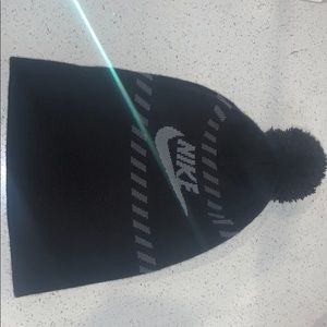 Nike Black Pom Beanie